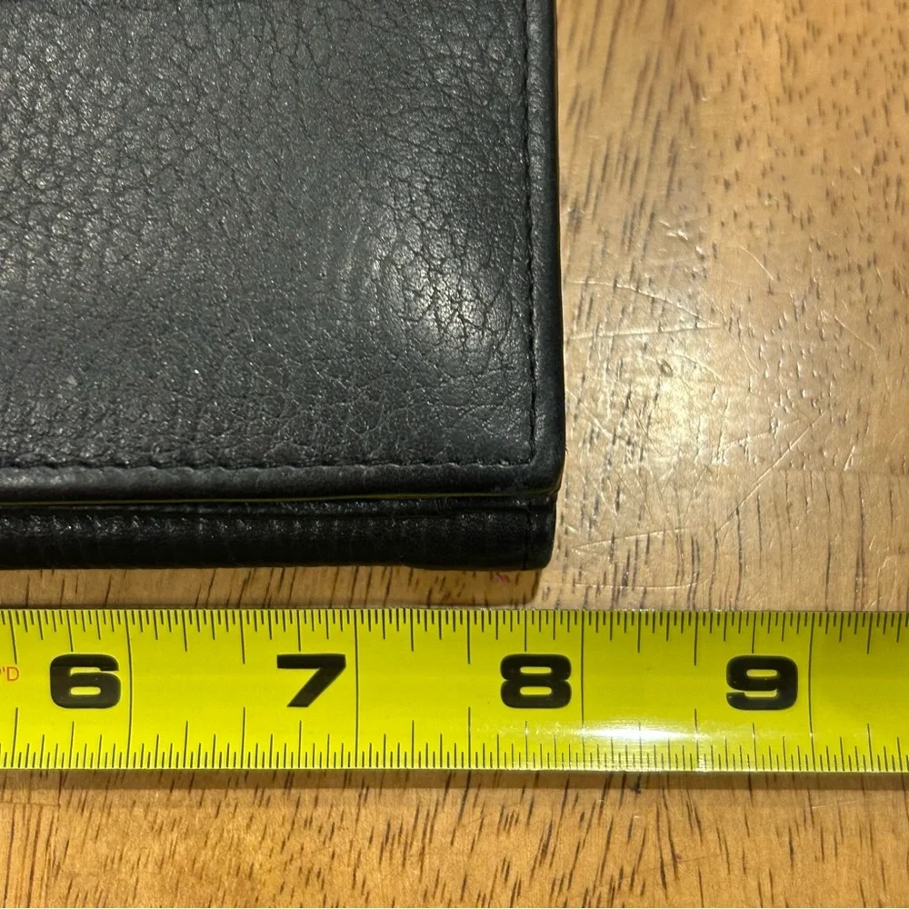Brighton Black Croc-Embossed Leather Crossbody Key & Card Holder